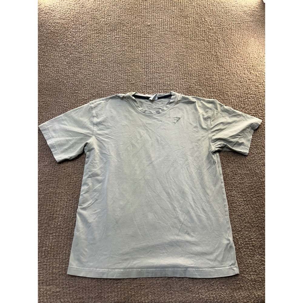 Gymshark Mens XS Sage Green Short Sleeve Logo Graphic Training T-Shirt A2A1X